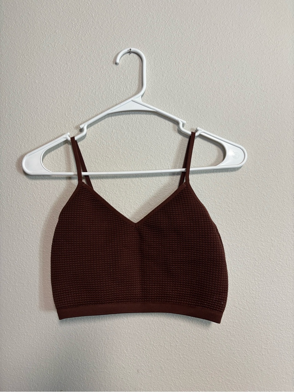 Bozzolo Chocolate Brown Knit V-Neck Cami
